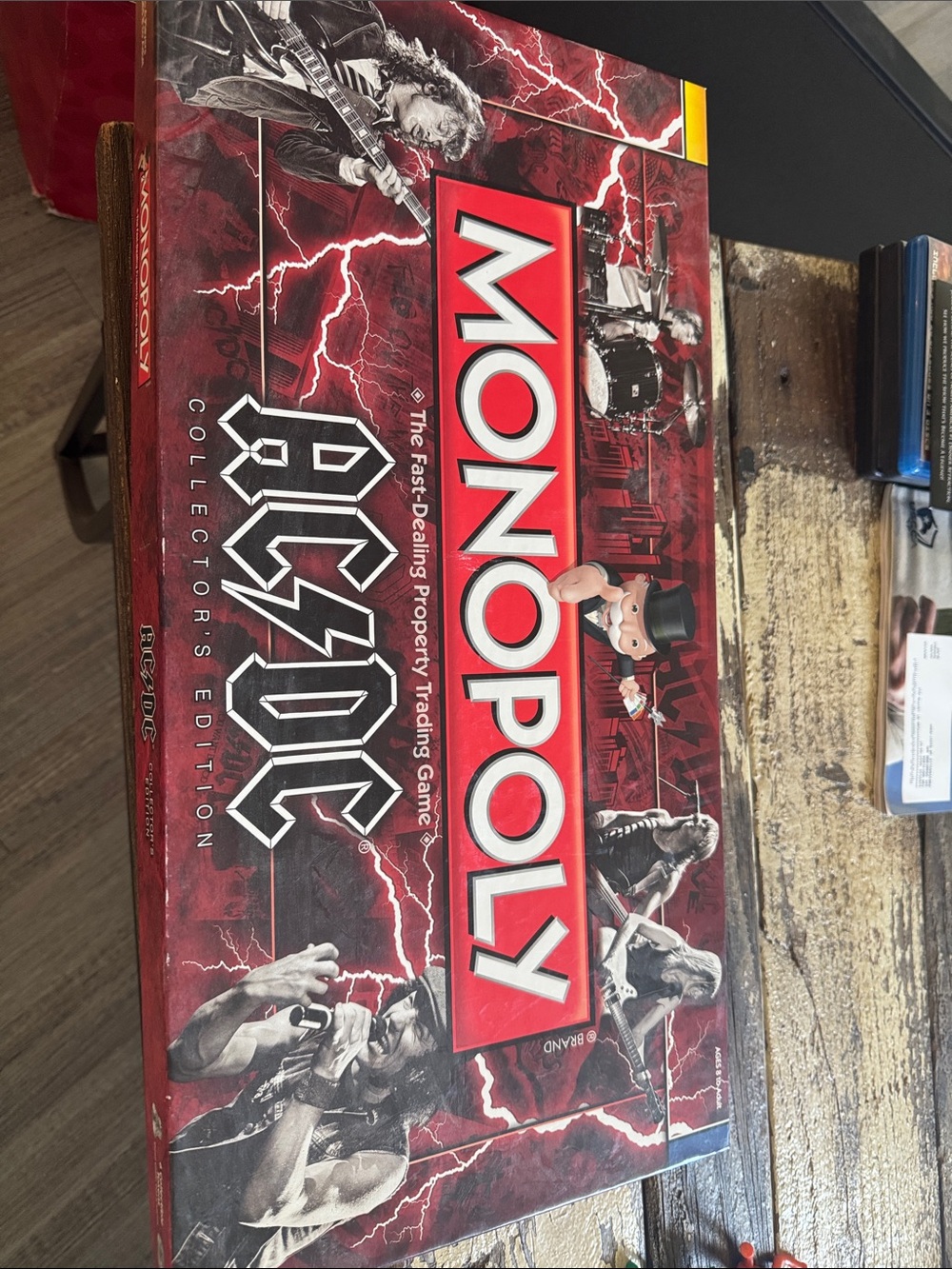 AC/DC Monopoly Board Game - Red, Black